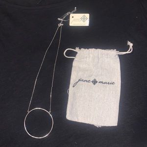 Silver Hoop Necklace